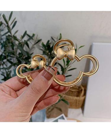 Large Metal Hair Claw Clips (2-Pack) - Non-slip Hair Barrette for Thick Hair - Hollow Design - Hair Catch Jaw Clamp for Women and Girls - Buy Online on GoSupps.com