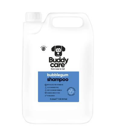 Chewing gum dog shampoo from Buddycare - deep cleaning shampoo for dogs - sweet fragrance - with aloe vera and pro -vitamin B5 (5l) chewing gum 5l