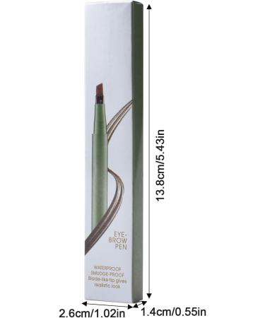 Eyebrow Pencil | Portable Travel Size Eyebrow Pen for Easy Brow Defining | Eyebrow Makeup Accessories for Home Dating Traveling Gathering Shopping Founcy Dark Brown - Buy Online on GoSupps.com