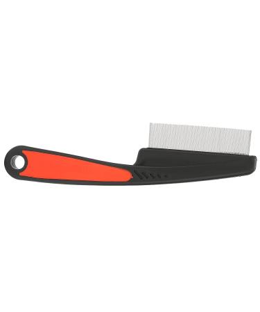 Professional Lice Comb & Fine Tooth Grooming Comb | Stainless Steel Dog & Cat Comb | No Slip Grip Handle for Pets - Buy Online on GoSupps.com
