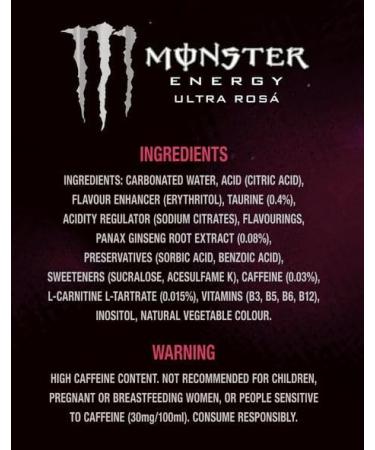 Monster Energy Drink Ultra Rosa 12 x 500ml - Buy Online on GoSupps.com