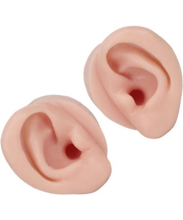 Ear Model Portable Jewelry Display 1 Pair Practice Ear Model for Piercing Salon for Novice (Medium Skin Color) - Buy Online on GoSupps.com