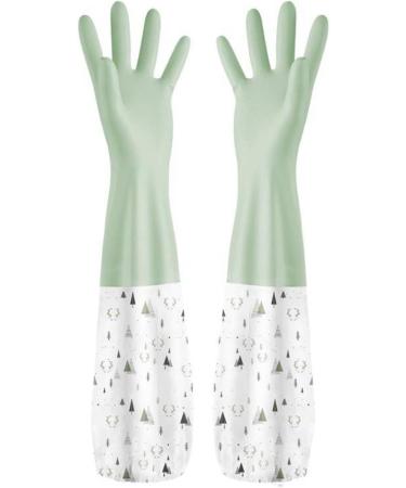 Dishwashing Gloves Thickened Rubber Gloves Winter Laundry Warm Waterproof Gloves Winter Home Latex Gloves Pink NO.3 S - Buy Online on GoSupps.com