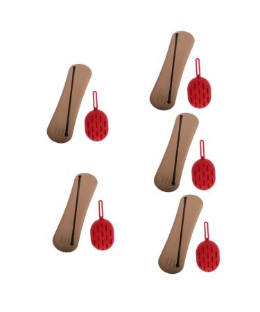 minkissy 5 Sets Beauty Egg Cosmetic Bag Makeup Accessories Must Haves 4 in 1 Makeup Brush Makeup Tool Organizer Travel Makeup Makeup Brush Storage Holder Usb Silica Gel Toolkit