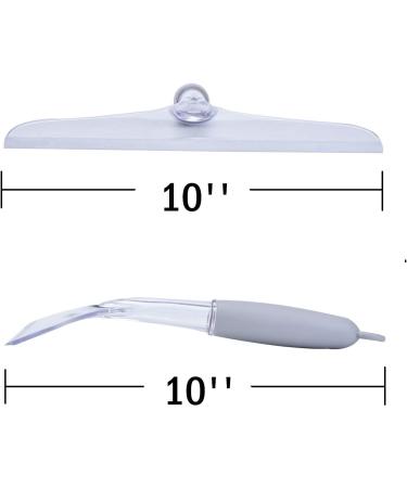 Shower Squeegee for Bathroom and Car Windshield - Rubber Window Cleaner - Clear Plastic Scraper - Buy Online on GoSupps.com