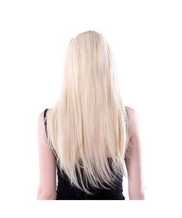 Buy Long Straight Hair Wig for Women - Fashionable Chemical Fiber Cosplay Wigs in Europe & America | Dark Brown & White Options - Buy Online on GoSupps.com