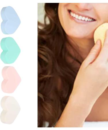 Cosmetic Makeup Sponge Reusable Heart Shaped Makeup Sponge Soft for Men for Foundation Blushes BB Cream for Create Perfect Makeup Effect for Women - Buy Online on GoSupps.com