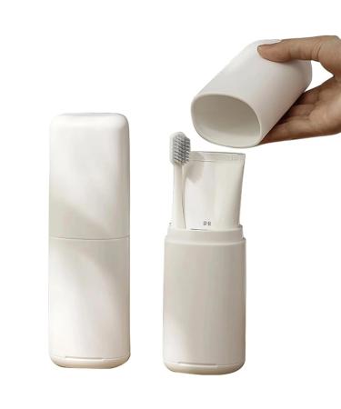 Travel Toothbrush Case Kit: Eco-Friendly Portable and Versatile Oral Care Companion White