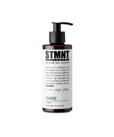 STMNT Grooming Goods Shampoo | SLS/SLES Sulfates Free | Activated Charcoal & Menthol | Removes Build Up | Fuller Feeling Hair 10.1 Oz