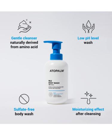 Shop ATOPALM MLE Body Wash 10.1 Fl. Oz - Gentle Hypoallergenic Cleanser for Dry Sensitive Skin Cica Extract Sulfate & Paraben-Free | K-Beauty - Buy Online on GoSupps.com