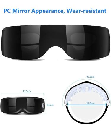 Abhi Electrical Eye Massage Device | 3D Touch Screen Eye Mask with 9 Vibration Modes | Magnetic Induction Dark Circle Treatment - Buy Online on GoSupps.com