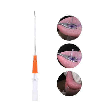 Piercing Needles 50Pcs/Box - Stainless Steel Body Piercing Tools for Body, Ear, Navel, Nose, Lip, Nipple - 14G, 16G, 18G, and 20G Sizes - Buy Online on GoSupps.com