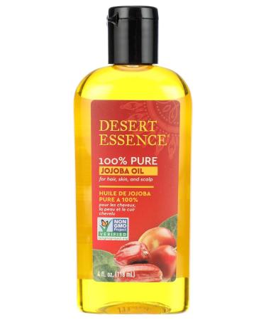 Desert Essence 100% Pure Jojoba Oil 4 oz (Pack of 2)
