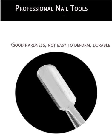Stainless Steel Dual-Ended Cuticle Pusher - Hypoallergenic Nail Tool for Precise Nail Care - Buy Online on GoSupps.com