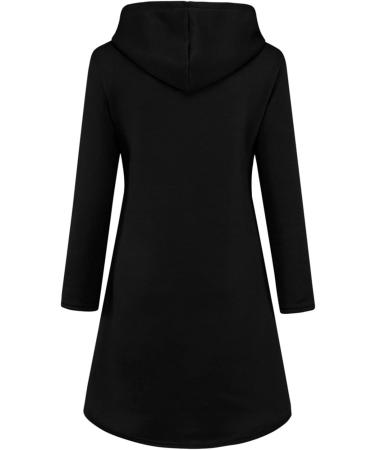 Elegant Women's Christmas Hooded Sweater Dress | Cartoon Costume Mini Dress in Black XL - Perfect for Holiday Festivities - Buy Online on GoSupps.com