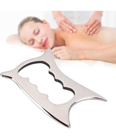 Verdant Touch Acupuncture Scraper - 304 Stainless Steel Gua Sha Board for Body Massage & Health Care - 15cm Long - Buy Online on GoSupps.com