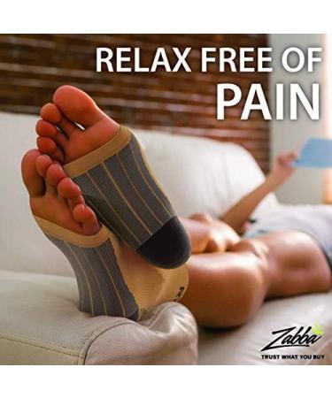 Rymora Plantar Fasciitis Socks - Beige Compression Sleeve for Men & Women | Enhance Circulation & Alleviate Foot Pain - Medium Size - Buy Online on GoSupps.com
