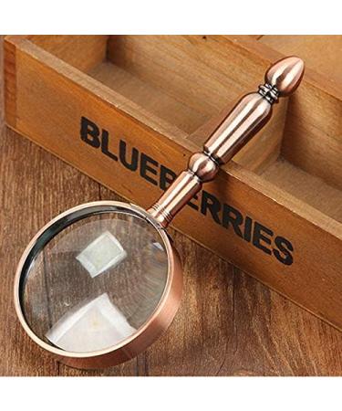 All Metal Handheld Magnifier HD Optical Magnifying Glass Bronze All Metal Old Man Reading Magnifier Made in China - Buy Online on GoSupps.com