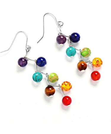 YIUPEDRFG Natural Stones Bracelet | Energy Balance & Chakra Healing | 7 Crystals 8mm | Perfect Gift for Mindfulness & Wellness - Buy Online on GoSupps.com