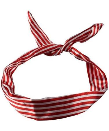 Lizzy Wired Hair Headband | Retro Rockabilly Adjustable Plain & Printed Wire Headbands Hair Accessory Head Wrap Vintage Various Colour & Designs - Buy Online on GoSupps.com