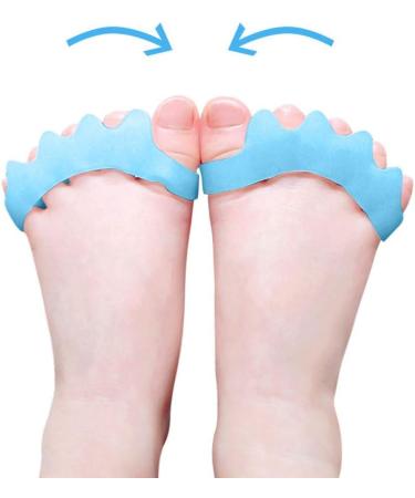 Clicitina Foot Toe Pair Hammer Smoothing Corrector - Silicone Separator for Comfort | Sport QB343 (Blue One Size) - Buy Online on GoSupps.com