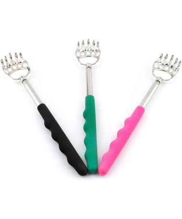 Premium Telescopic Back Scratcher - Stainless Steel Hand Massager with Rubber Grip - Perfect for Itchy Spots - International Shipping Available - Buy Online on GoSupps.com