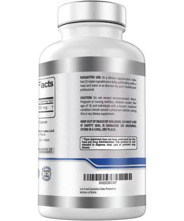 Alpha Lipoic Acid 600mg - 240 Vegan Capsules | Non-GMO ALA Supplement for Energy & Antioxidant Support - Buy Online on GoSupps.com