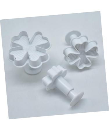 OUNONA 9 Pcs Baking Embossed Mold Plunger Mold Cake Mold Baking Mold Four Leaf White Baking Tools 3pcsx3pcs Whitex3pcs - Buy Online on GoSupps.com