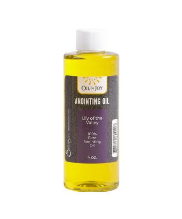 Anointing Oil - Lily of The Valley - 4 oz Altar Size - Biblical Oils for Daily Prayer Ceremonies - Represents Honor & Purity