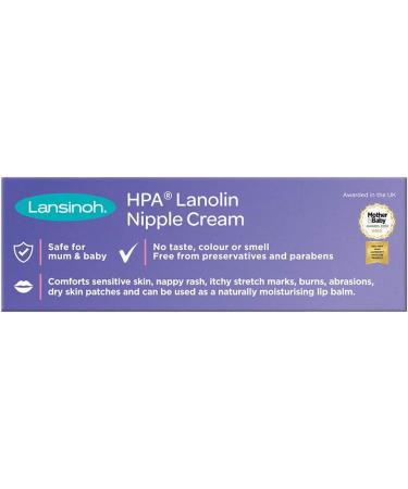 Lansinoh HPA Lanolin Cream 40ml - Soothes and Protects Sore Nipples - Buy Online on GoSupps.com