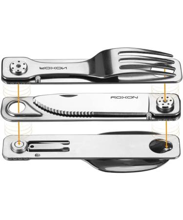 ROXON C1 3-in-1 Camping Detachable Cutlery Knife Spoon Fork | Outdoor Camping Hiking Essential - Buy Online on GoSupps.com