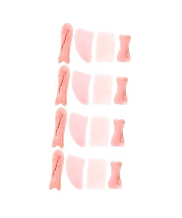 Beavorty 16 STK Tools For the scraping of stones facial scooter trigger point-stick. Sereably Schabebrett Gua-Sha board meridian scratching board tablets scratch massage board synthetic resin pink