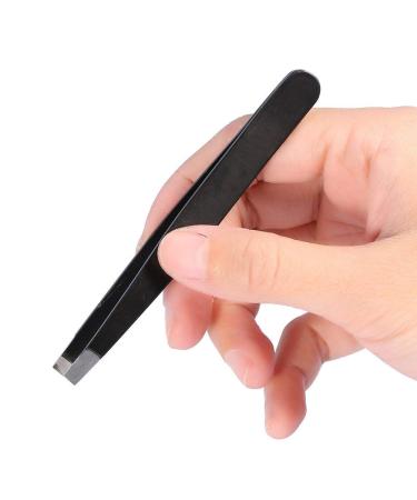 Premium Eyebrow Tweezers Set - 2 Stainless Steel Makeup Beauty Tools for Home & Salon Use | Perfect Hair Removal Clips - Buy Online on GoSupps.com