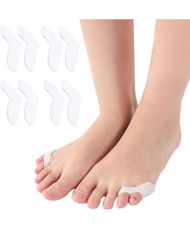 Runrayay 8er-Pack Bale toe corrector pads with separator gel-pinky-toe-bunion-protection relief pad for bale toe women small toe protection bale toe with shoes Style 5