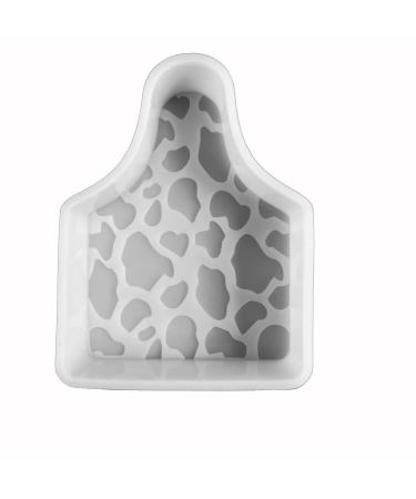 Leopard Cow Tag Silicone Eartag Freshie Molds Silicone Molds for Freshies Baking Aroma Beads - Car Freshie Mold - DIY Handmade Freshies Mould