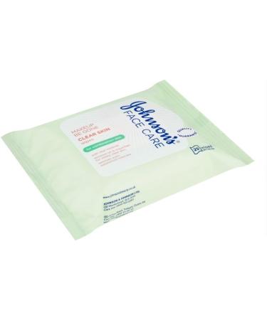 Johnson's Face Care Makeup Be Gone Clear Skin Wipes - 25 Wipes - Buy Online on GoSupps.com