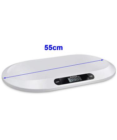 Digital Baby Scales for Newborns - High Accuracy LCD Display 20kg Capacity White - Buy Online on GoSupps.com