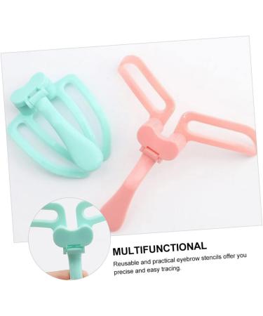 Ipetboom Mold Outline Template Pattern Eyebrow Grooming Stencil DIY Stencil Tracer Drawing Eyebrow Cards Stencil for Eye Brow Guide Template Ruler Makeup Tools Abs Eyebrow Trimming 13.2X10CM Light Green - Buy Online on GoSupps.com