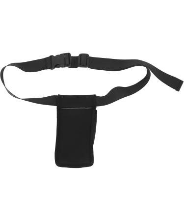 Adjustable Massage Bottle Holster | Waterproof Waist Bag for Spa & Salon | Customized Massage Oil Bag - Black - Buy Online on GoSupps.com