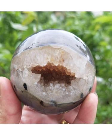 for Top Natural Stones Druzy Agate Crystals geode Home Decoration Agate with druzy Open Sphere crysral Cluster an Amethyst ABUZIV (Size : 70-75mm) - Buy Online on GoSupps.com