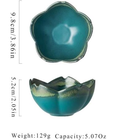 Fruit Bowl Snack Containers Soy Sauce Set Flower Shape Ceramic Appetizer Plate Dipping Bowl Mini Condiment Bowl Soy Sauce Vinegar Snack Salad Olive Oil Breakfast Bowls (Color : D) (A) - Buy Online on GoSupps.com