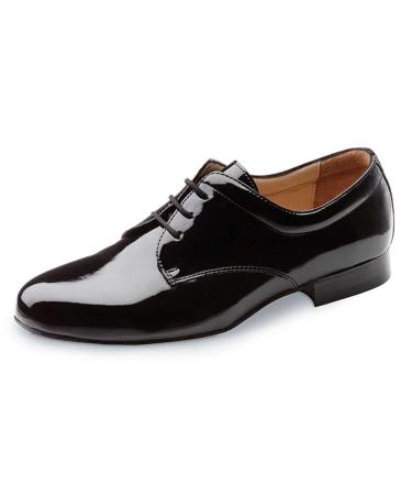 Werner Kern Men's Dance Shoes 28012 - Leather Black - Normal - 2 cm Standard Heel - Made in Italy 46 2/3 EU Black
