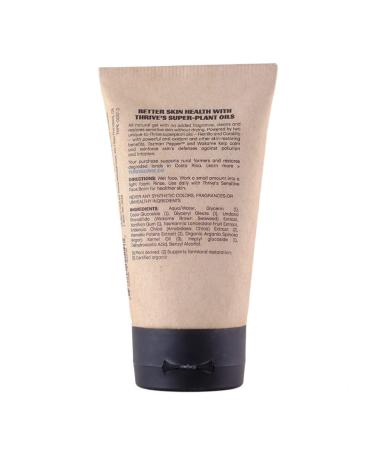 THRIVE All Natural Face Wash for Sensitive Skin - Unscented Gentle Cleanser for Women & Men - Clean, Restore & Combat Skin Stress - Made in USA with Organic Ingredients - Vegan - 3.38 Fl Oz - Buy Online on GoSupps.com