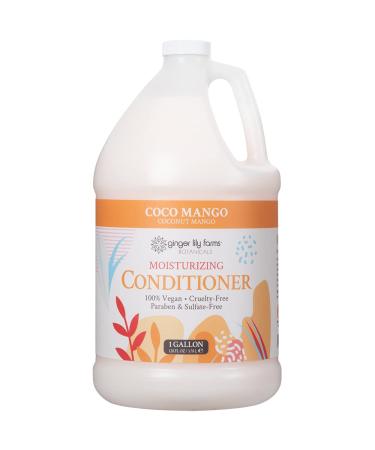 Ginger Lily Farms Botanicals Moisturizing Conditioner for All Hair Types  Coco Mango  100% Vegan & Cruelty-Free  Coconut Mango Scent  1 Gallon Refill 128 Fl Oz (Pack of 1)