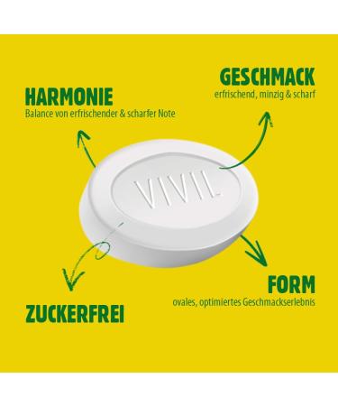 VIVIL Extra Strong Lemon Balm Pastilles | 5 x 3 Pack | Sugar-Free Vegan | Intense Lemon Flavor | 15 x 25g - Buy Online on GoSupps.com