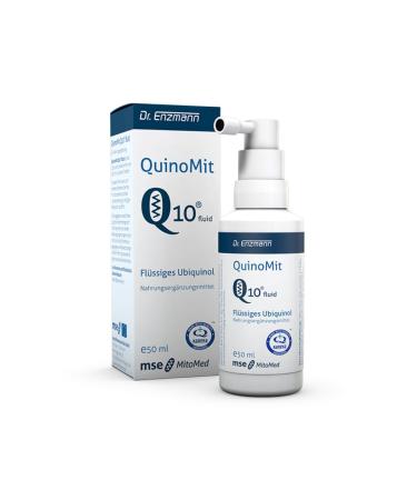QuinoMit Ubiquinol liquid (50ml) Kaneka Coenzyme Q10 reduced breathable liposomal high dose vegan Dr Enzmann