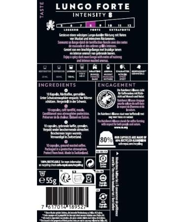  Caf Royal Caf Royal Lungo Forte Coffee Capsules Coffee Pods with Nespresso Machines Intense Flavor (Pack of 100) - Buy Online on GoSupps.com