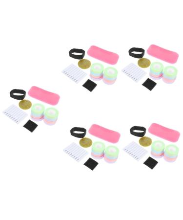 FRCOLOR 55 Pcs Eyelash Set Make up Tape for Eyes Packaging Tape Paper Fabric Tape Lash Tape for Eyelash Extensions Garment Tape Eyelash Jade Non-Woven Fabric Paper Cloth Microporous 5x5cmx5pcs