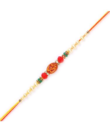 Ghasitaram Gifts Rakhis Online for Brother- 6276 Rakhi Thread Single Rakhi Only