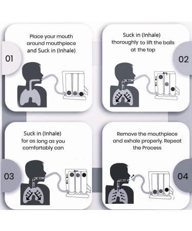 5KOSHA Deep Breathing Lung Exerciser - Washable Breath Measurement System - Buy Online on GoSupps.com